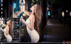 夜色美女XP主題