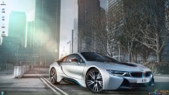 寶馬i8雙門跑車Win7主題