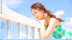 小清新美女XP主題