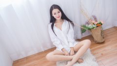 居家襯衣美女圖片壁紙