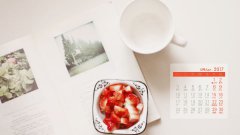 小清新居家靜物4月日歷壁紙