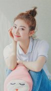 景甜丸子頭甜美可愛寫真壁紙
