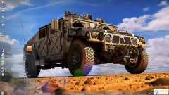 軍用悍馬車Win7主題