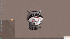 可愛小浣熊Win7主題