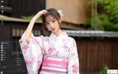 清純和服美女Win7主題