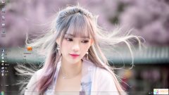 長(zhǎng)發(fā)飄逸美女Win7主題