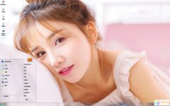 可愛乖巧美女Win7主題