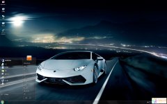 炫酷白色跑車Win7主題