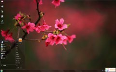 唯美粉紅櫻花Win7主題