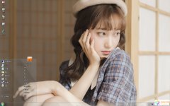 清純文藝美女Win7主題