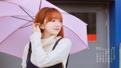 2018年3月清純少女戶外日歷壁紙