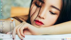 精致艷麗美女Win7主題