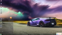 經(jīng)典紫色跑車Win7主題