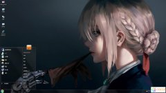 二次元?jiǎng)勇倥甒in7主題