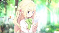 可愛(ài)二次元萌妹Win7主題