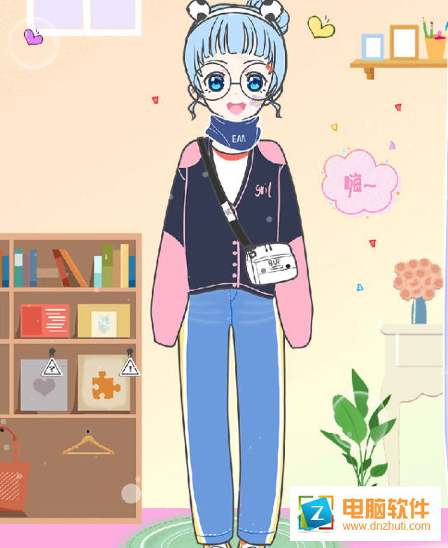 女孩化妝換裝
