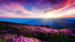 黃昏夕陽美景電腦壁紙